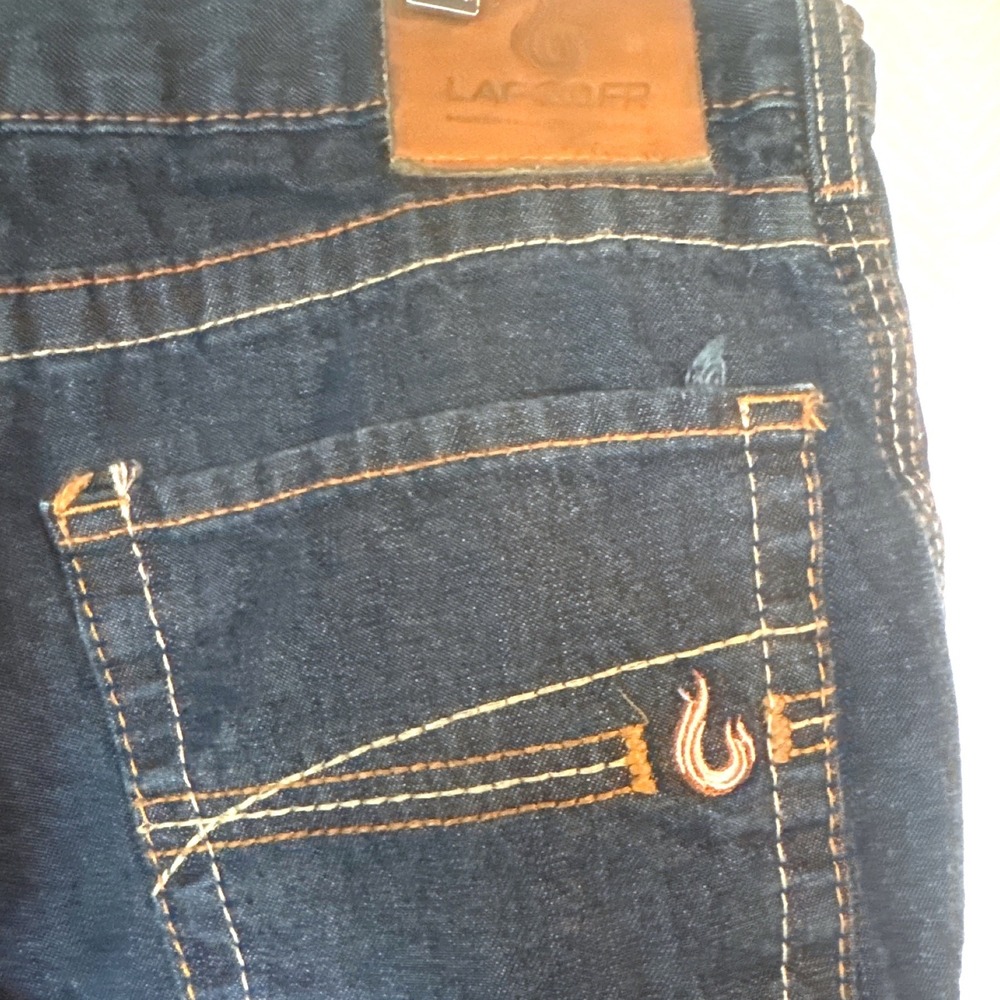 Lapco FR Flame Resistant Work Jeans Mens 42x36 Indigo Blue Denim NFPA 2112 70E - Picture 10 of 10